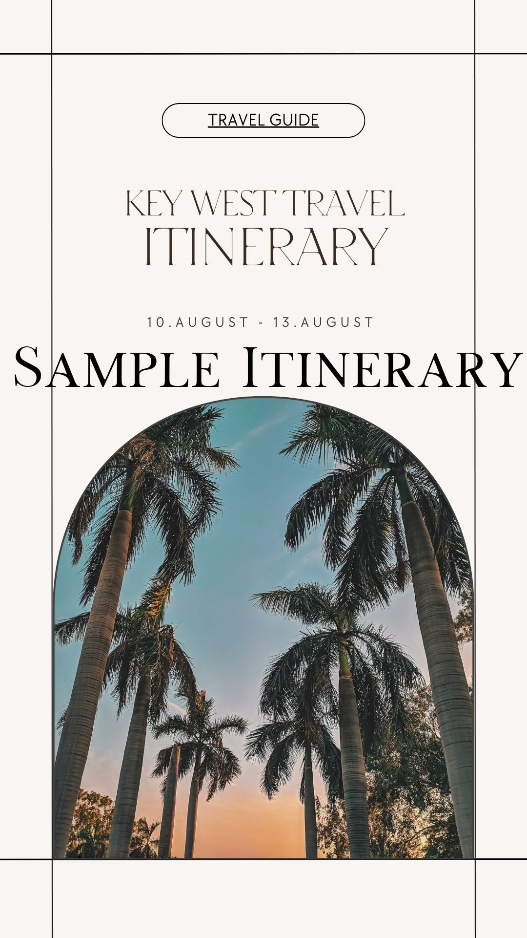 Sample Itinerary