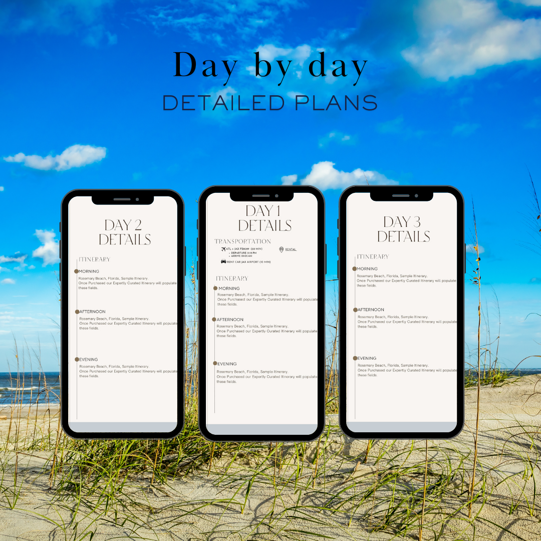 Amelia Island, Fl 3 day Itinerary