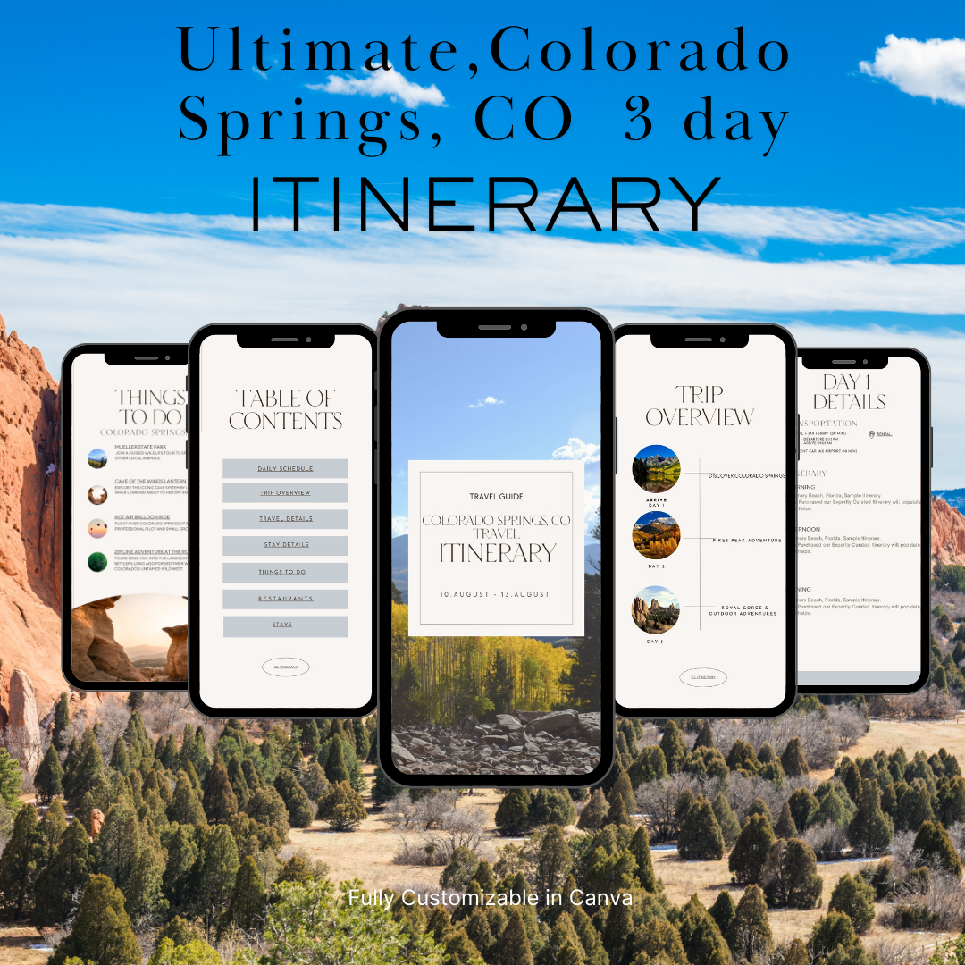 Colorado Springs, CO 3day Itinerary