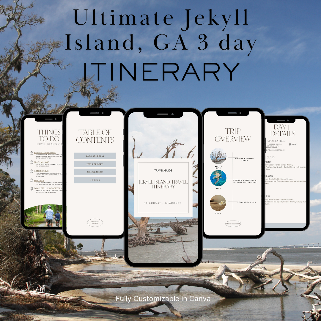 Jekyll Island,GA 3day Itinerary