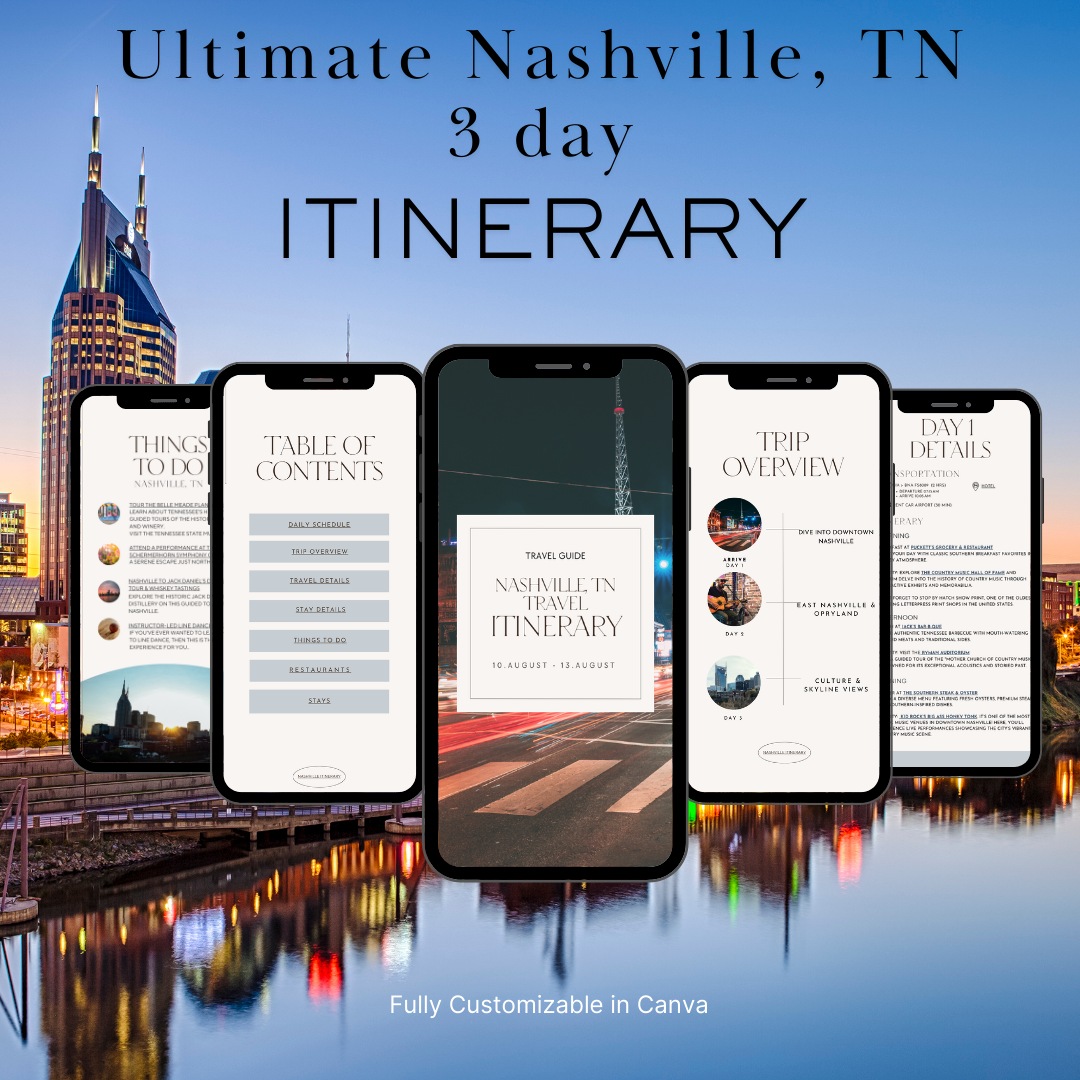 Nashville, TN 3 day Itinerary