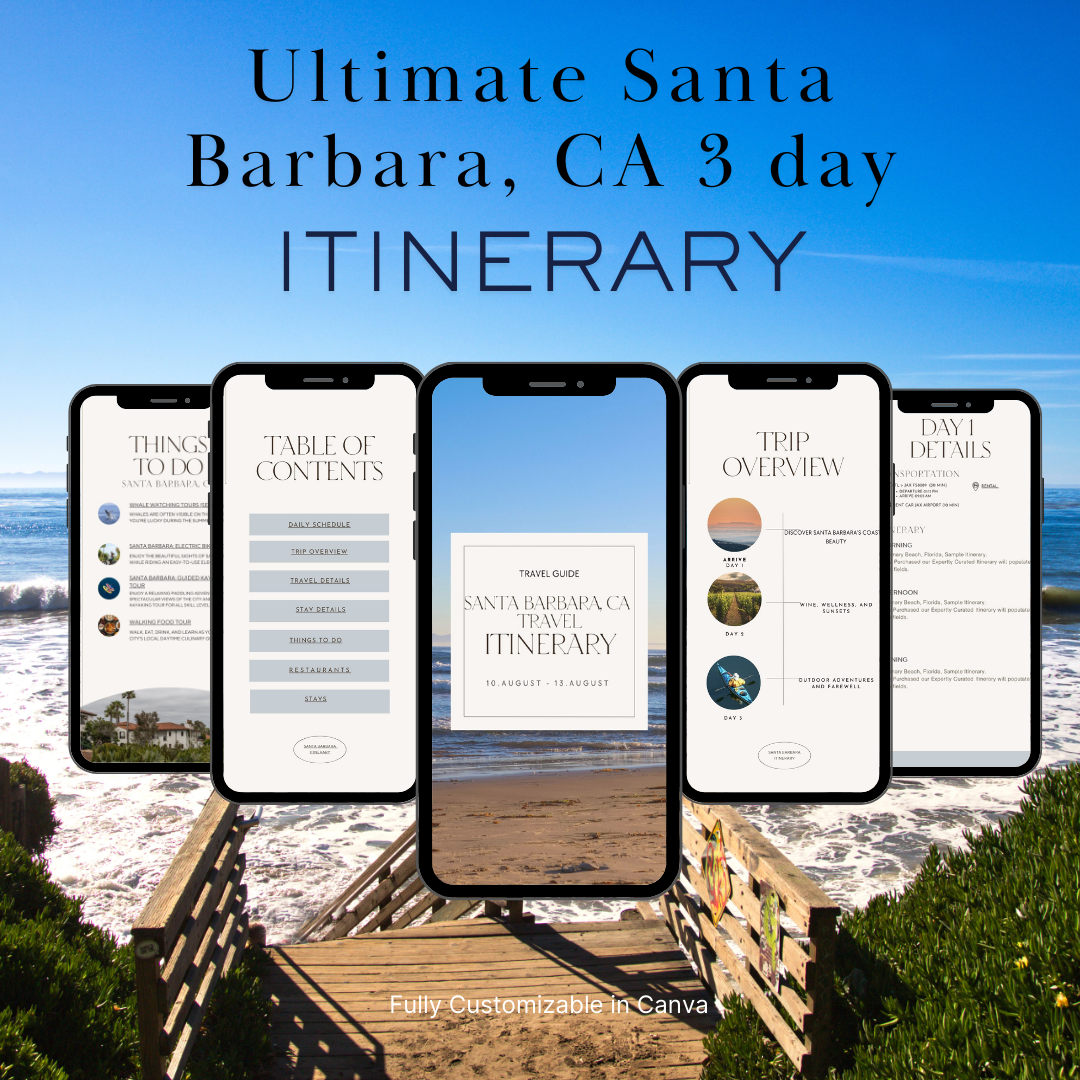 Santa Barbara, CA 3day Itinerary